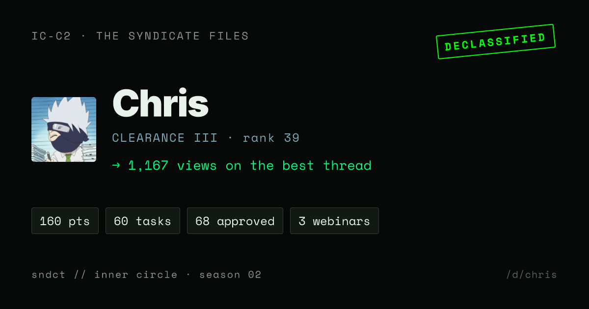 Chris share card preview