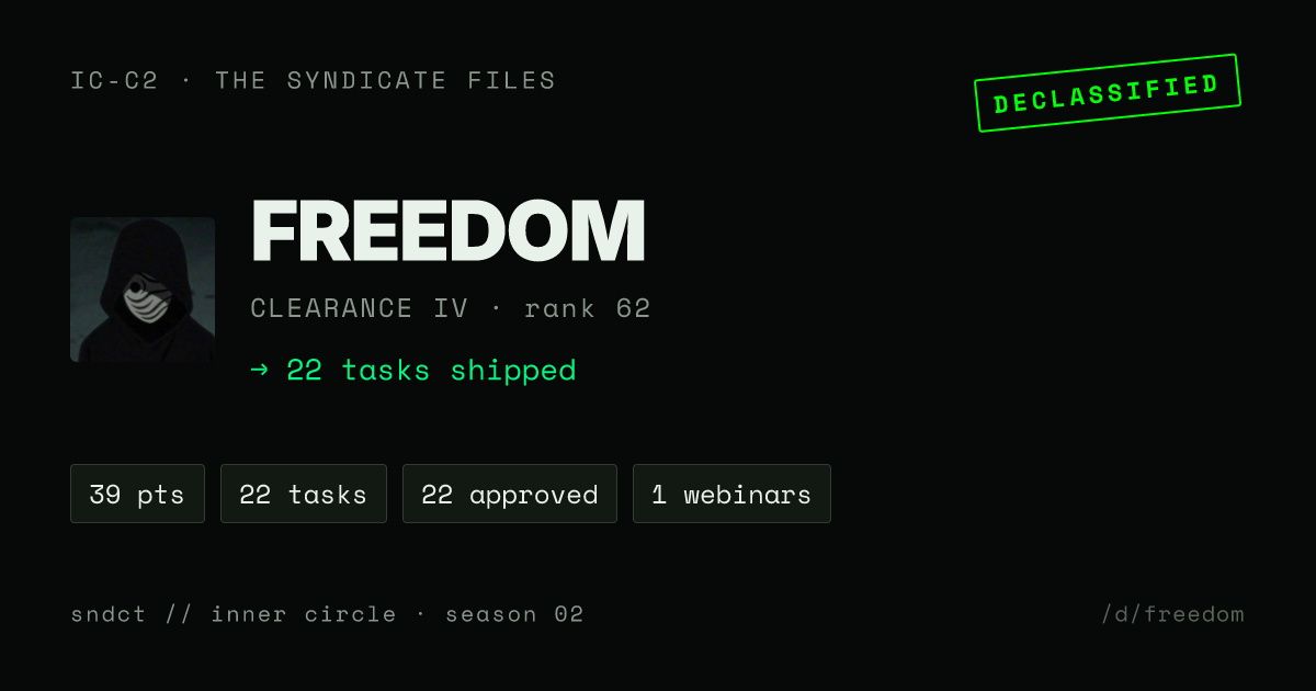 FREEDOM share card preview