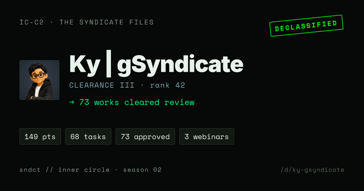 Ky | gSyndicate share card preview