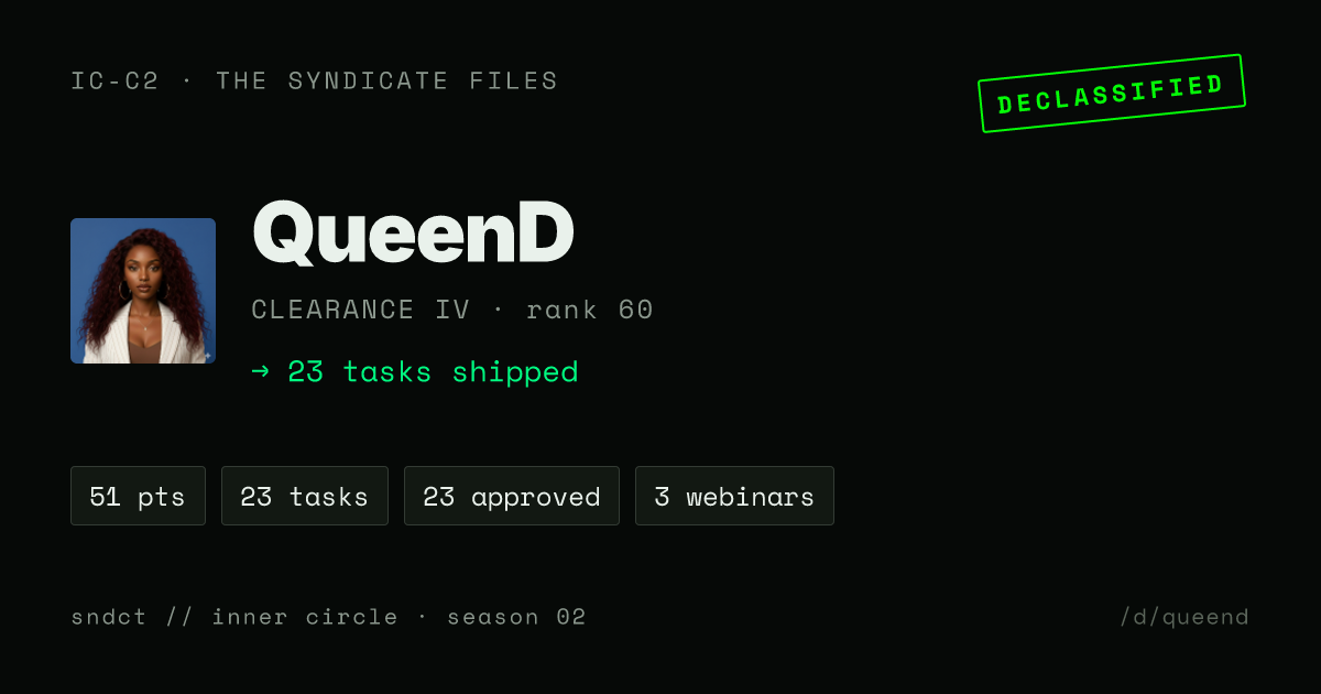 QueenD share card preview