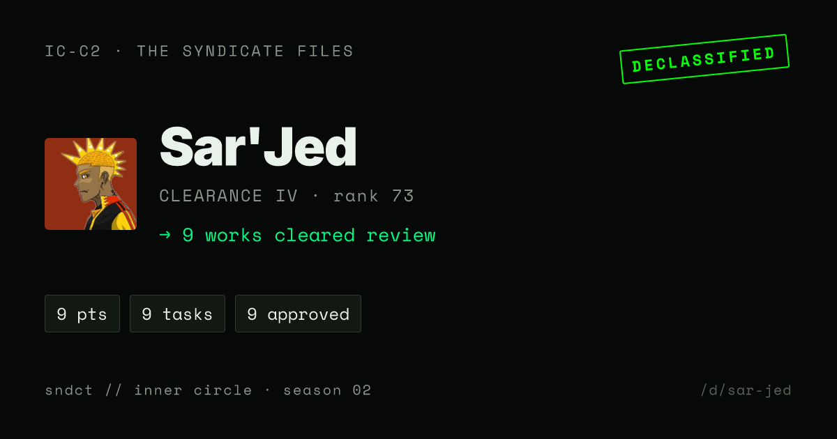 Sar'Jed share card preview