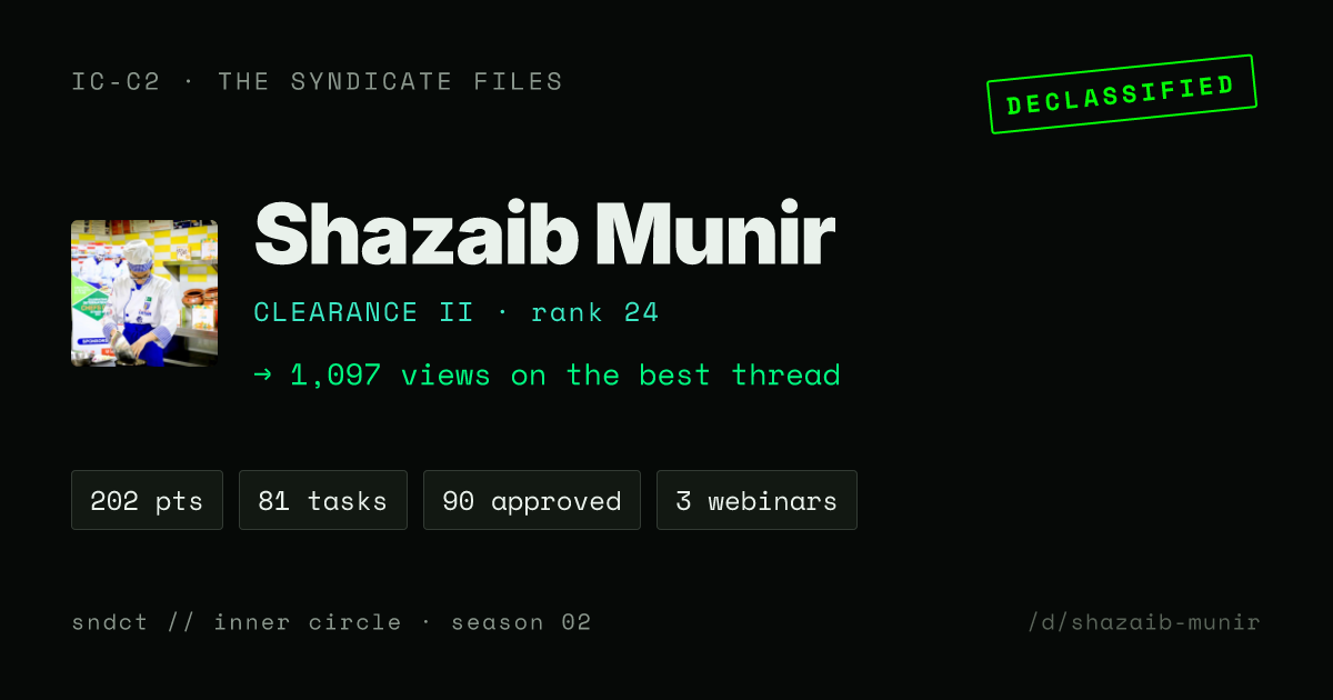 Shazaib Munir share card preview