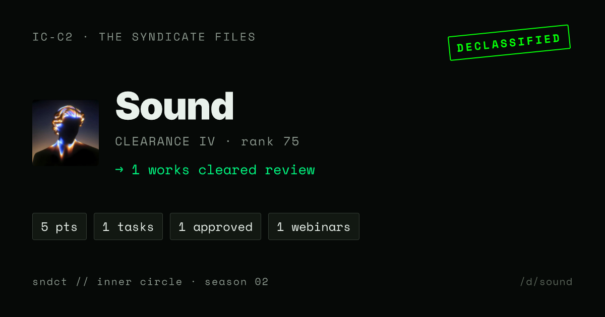Sound share card preview
